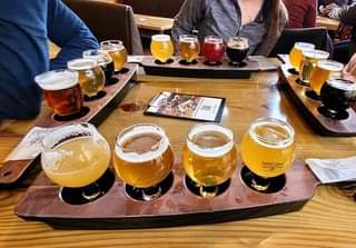 Catch a flight with friends ✈️🍻 Visit the Shovel Town Taproom for a flight of yo