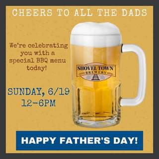 Happy Father’s Day from the Shovel Town crew to you 👔🍻 Celebrate in the STB Tapr