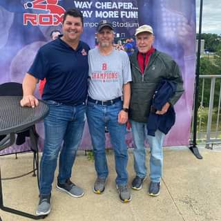 Look who our friend Tom got a photo opp with, when he attended a Brockton Rox ga