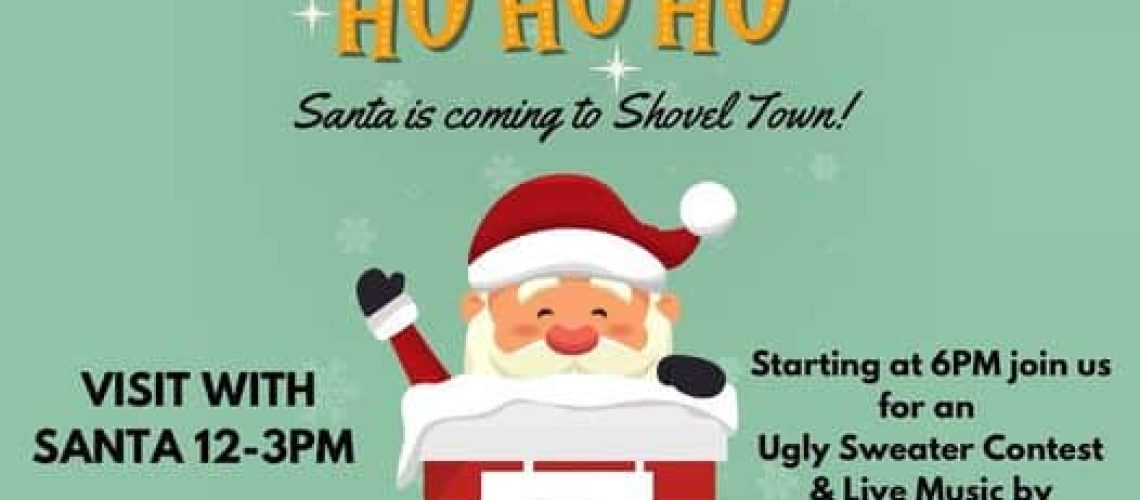 Santa, we know him!! 🤗🎅🏼 Tomorrow, Santa Claus will be at the Shovel Town Taproo